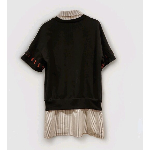 abo abbandono Sequin Embellished Tunic Shirt Dress Stitch  M/L Punk Style Fun - Picture 2 of 11